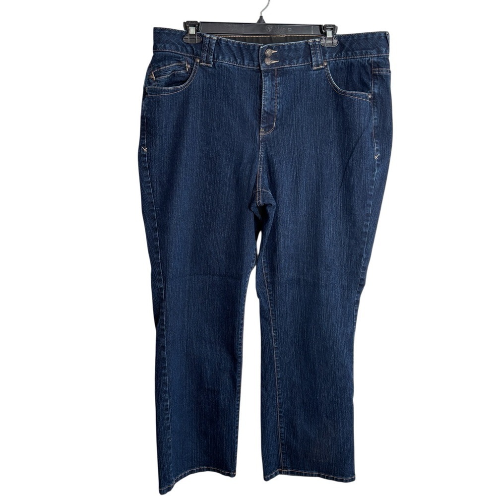 Lane Bryant Jeans Womens Size 22 Straight Tummy Technology Comfort Stretch Denim